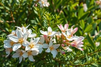 Fehér akác virágai, egészséges és környezetbarát hatásokkal.