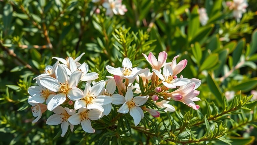 Fehér akác virágai, egészséges és környezetbarát hatásokkal.