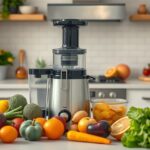 Friss gyümölcsök és zöldségek gyümölcscentrifugával