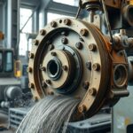 Mélyszívófej működés közben ipari környezetben