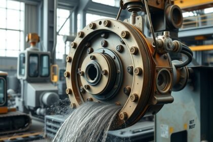 Mélyszívófej működés közben ipari környezetben