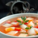 Friss, ízletes kocsonya étel egészséges összetevőkkel