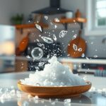 Só halmok konyhai környezetben, természetes tisztítószer alkalmazása.