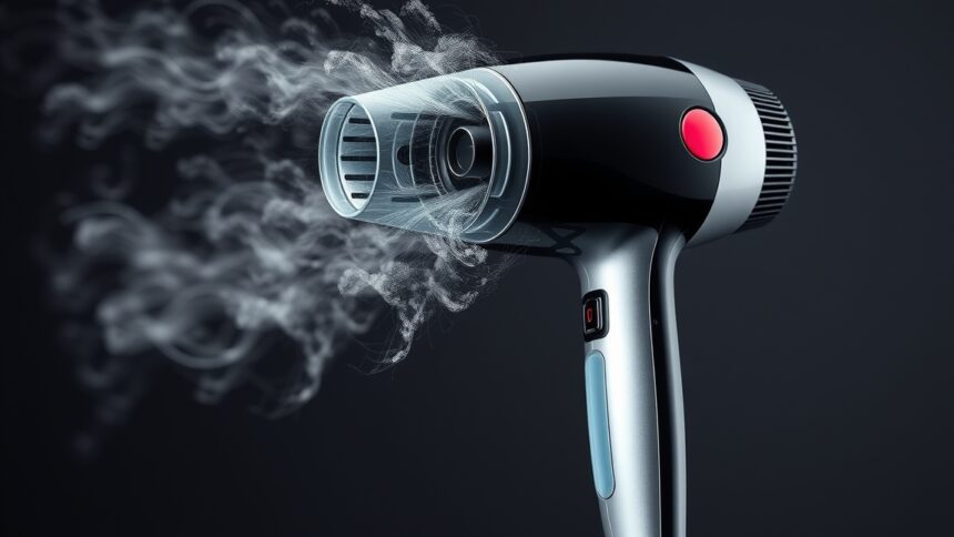 Modern hajszárító gőzöléssel, a hajszárítás folyamatának bemutatása