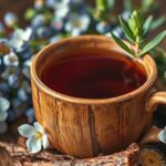 Katáng tea tálalva virágokkal és természetes összetevőkkel