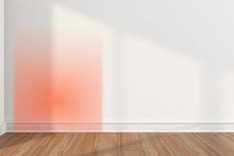 Szegélyfűtés hátrányai a padló és fal találkozásánál