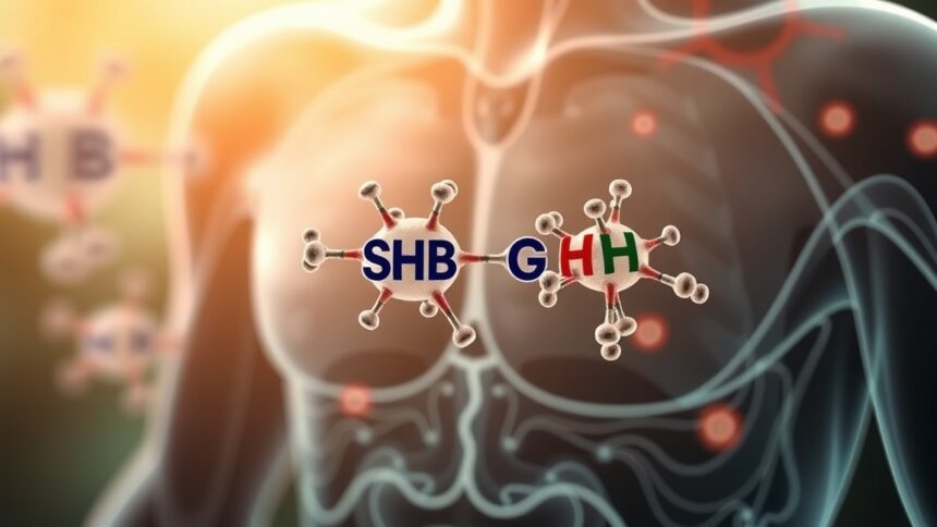 SHBG és hormonok illusztrációja