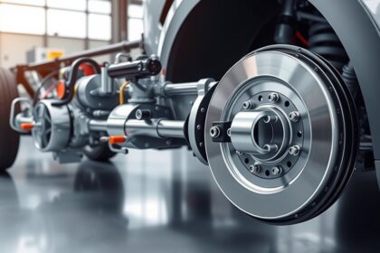 Egyvezetékes légfékrendszer részlete a járműiparban