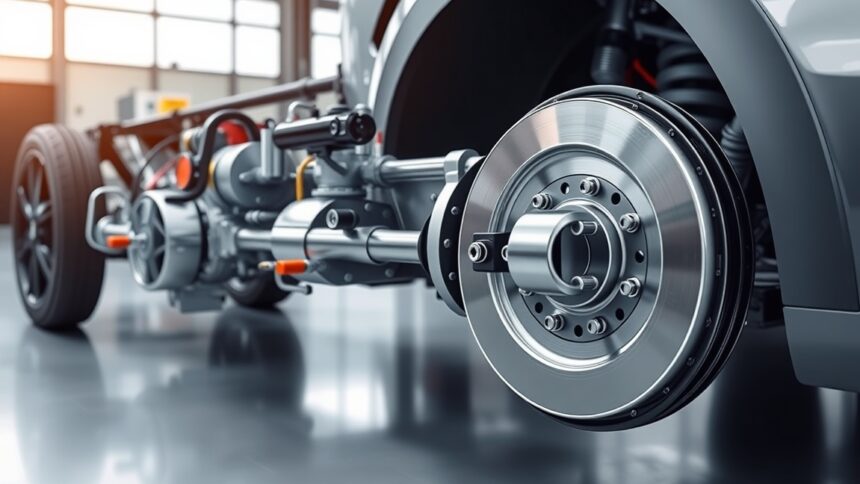 Egyvezetékes légfékrendszer részlete a járműiparban