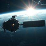 A Kepler űrtávcső a Föld felett napfelkeltével