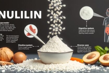 Inulin por, egészséges táplálék és prebiotikus rost bemutatása