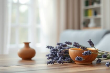 Levendula illóolaj párologtatása nyugodt környezetben