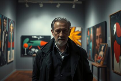 Poncsa Csaba a kortárs magyar művészet galériájában.