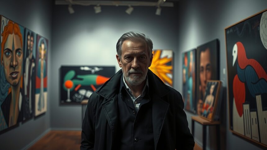 Poncsa Csaba a kortárs magyar művészet galériájában.