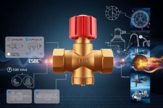 ESBE háromjáratú szelep diagramokkal és alkalmazásokkal