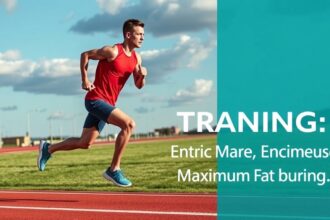 Férfi fut a pályán intervallumfutás során