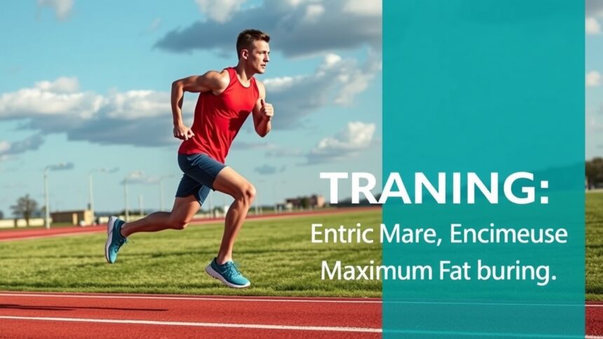 Férfi fut a pályán intervallumfutás során