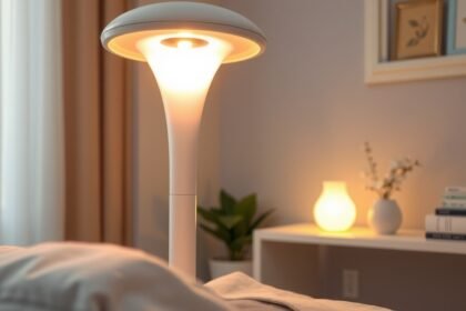 Modern kvarclámpa világítás egy otthoni környezetben.