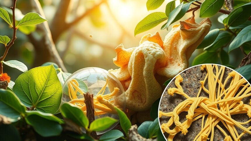 A cellulóz és növényi sejtfalak részletei egy ökoszisztémában