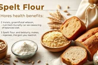 Tönkölyliszt egészséges étrendhez, péksüteményekhez és tápláló ételekhez.