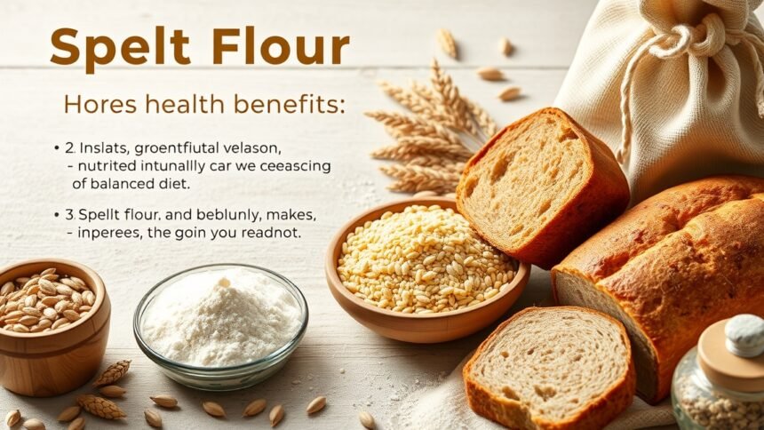 Tönkölyliszt egészséges étrendhez, péksüteményekhez és tápláló ételekhez.