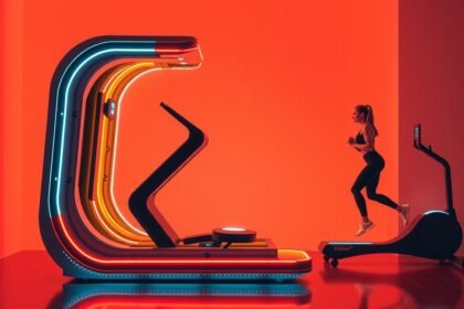 InfraslimX zsírégető technológia modern fitted edzőgép használat közben.