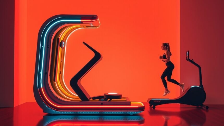 InfraslimX zsírégető technológia modern fitted edzőgép használat közben.