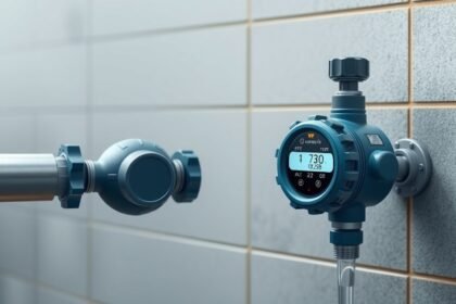 Modern rádiós vízóra a vízméréshez és fogyasztás ellenőrzéshez