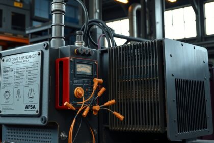 Hegesztő trafó részletei és csatlakozások