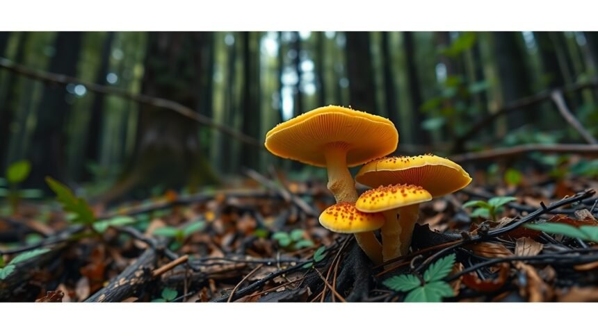 Sárga kenvirággomba az erdőben, természetes gyógymódokhoz