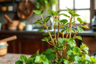 Friss porcsinfű növény, egészséges konyhában