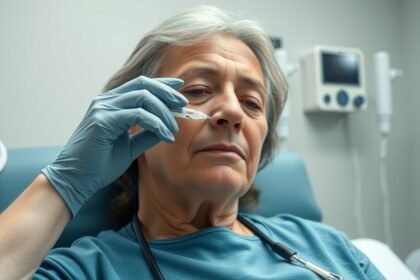 Cukorbeteg nő inzulin adagolása egy klinikán