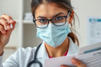 Orvos acetil-cisztein gyógyszert vizsgál