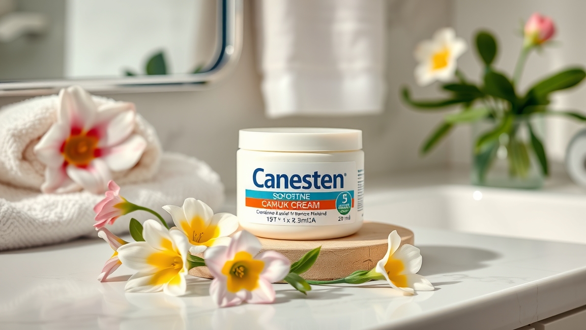 Canesten krém, gombaellenes készítmény, bőrbarát formula