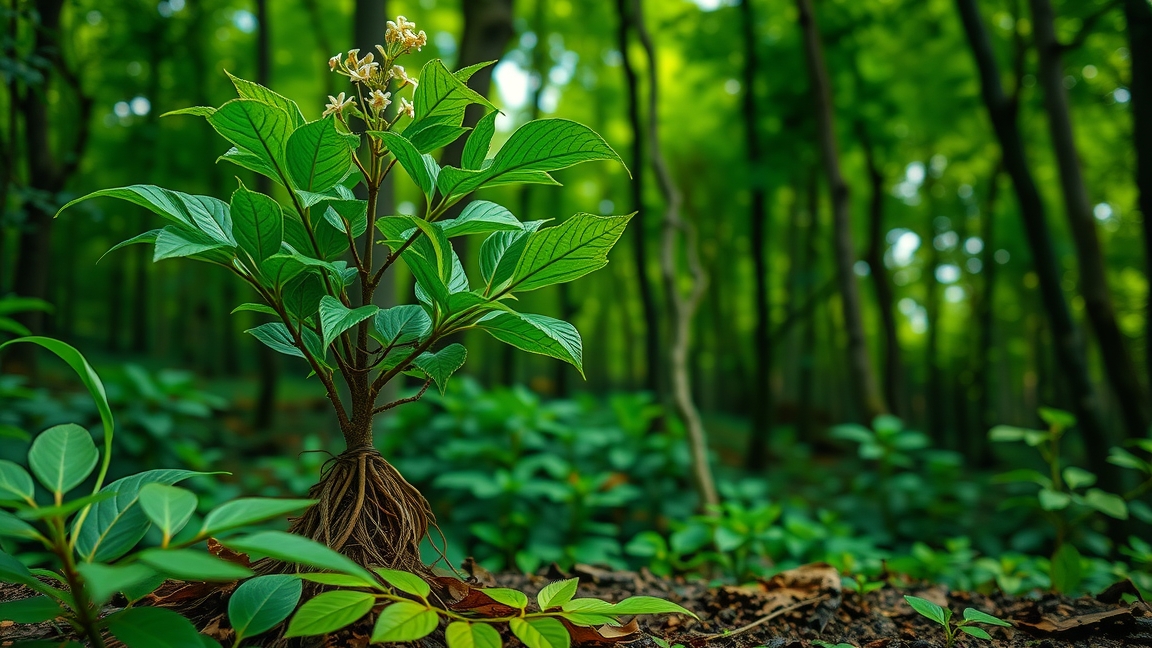 Shatavari növény a természetben, támogatja a női egészséget.