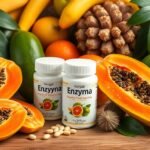 Friss papaya és enzim kapszulák egészségügyi előnyökkel