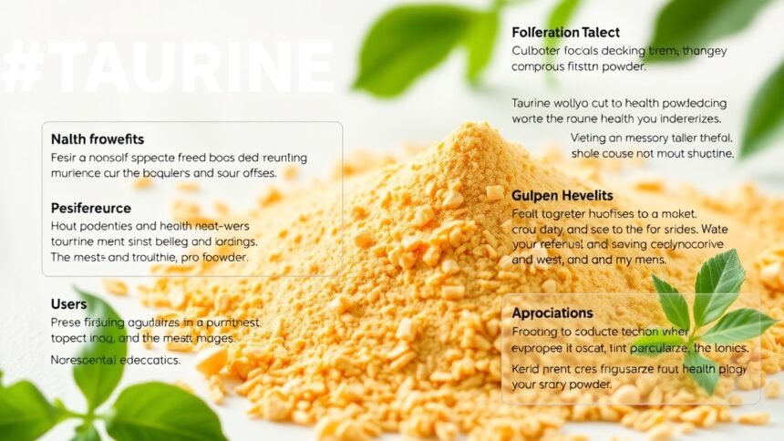 Taurin por, egészségügyi előnyök és felhasználási módok