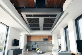 Modern otthon szellőztető rendszer látképe