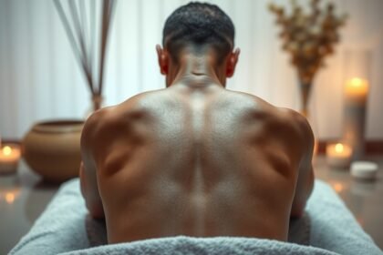 Köpölyözés terápia során, izomfeszültség csökkentése.