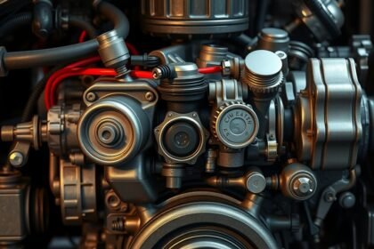 Benzinmotor részletei, belső égésű motor