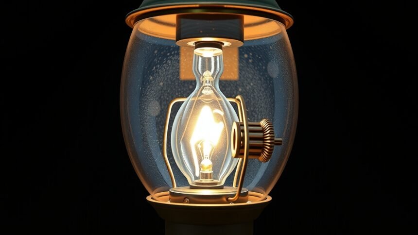 Karbidlámpa, hagyományos fényforrás bányászathoz és túrázáshoz.