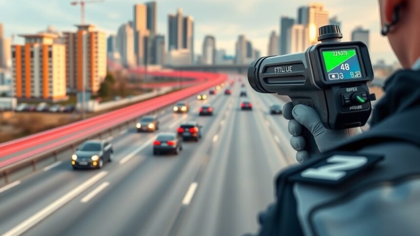 Lézeres sebességmérő használata forgalomban