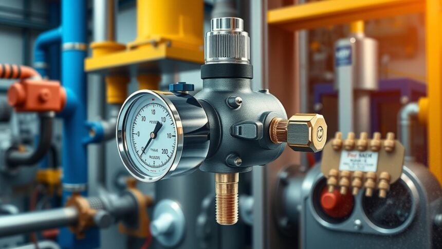 Nyomásszabályzó különböző ipari alkalmazásokhoz