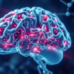 Digitális ábrázolás az agy és az endokannabinoid rendszer kölcsönhatásáról.