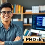 Fiatal kutató, aki PhD fokozattal rendelkezik, a doktori cím előnyei