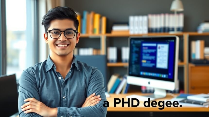 Fiatal kutató, aki PhD fokozattal rendelkezik, a doktori cím előnyei