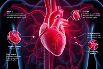 A szív működése lépésről lépésre, a keringési rendszer bemutatásával.