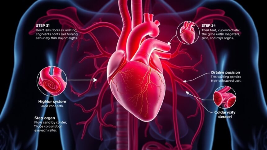 A szív működése lépésről lépésre, a keringési rendszer bemutatásával.