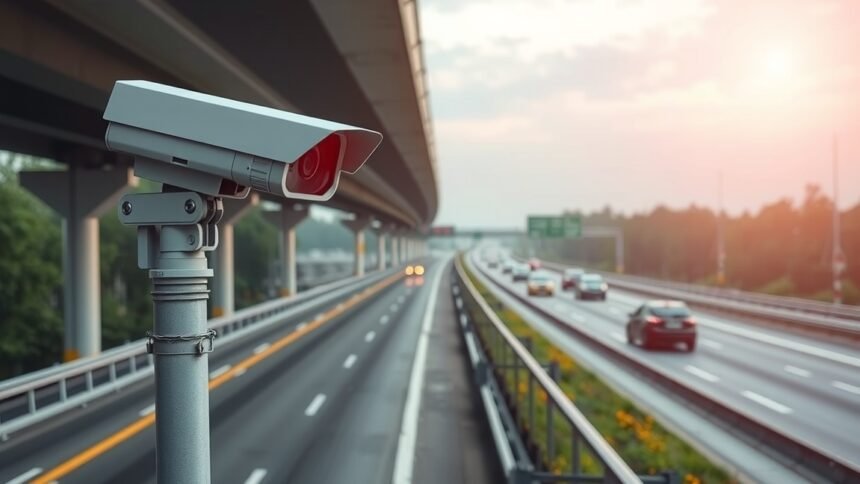 Álló traffipax a közlekedésbiztonság érdekében