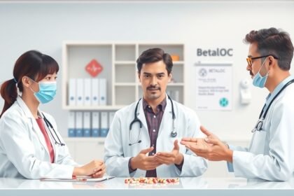 Az orvosok a Betaloc gyógyszer használatáról beszélgetnek.